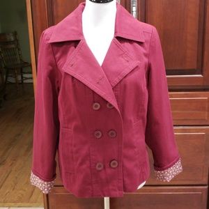 Ladies size large cotton/polyester jacket